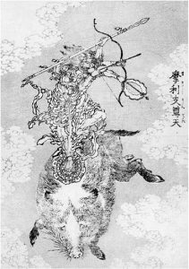 Hokusai The war-god Marishi